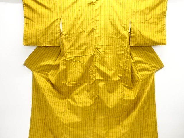 JAPANESE KIMONO / SILK / KIHACHIJO / WOVEN GRID
